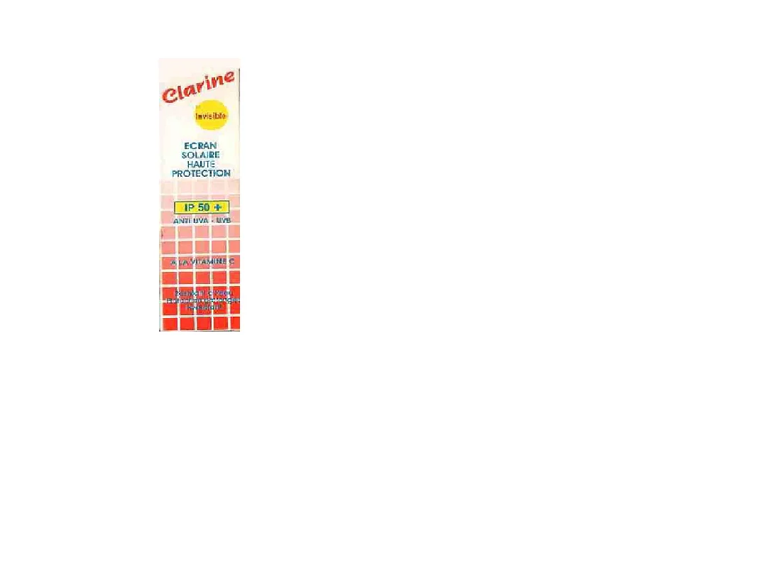 Clarine Ecran Solaire Invisible 30ml