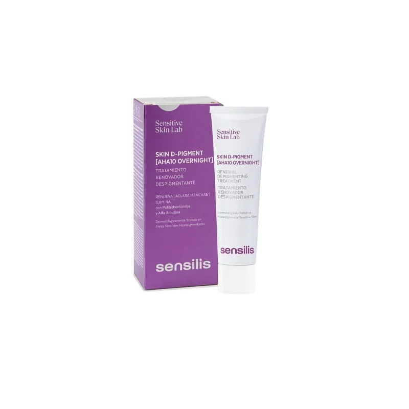 Sensilis Sensitive Skin Lab Skin D-pigment Aha10 Overnight Creme 30ml