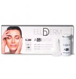 Ellderm Age Boost Anti-age Serum Visage Concentre Boite De 5 Ampoules