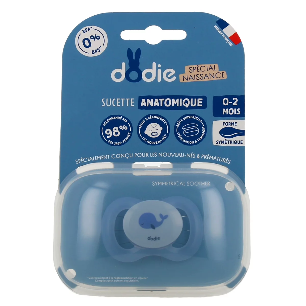 Dodie Sucette Anatomique Naissance Mixte 0-2mois Reference Na23