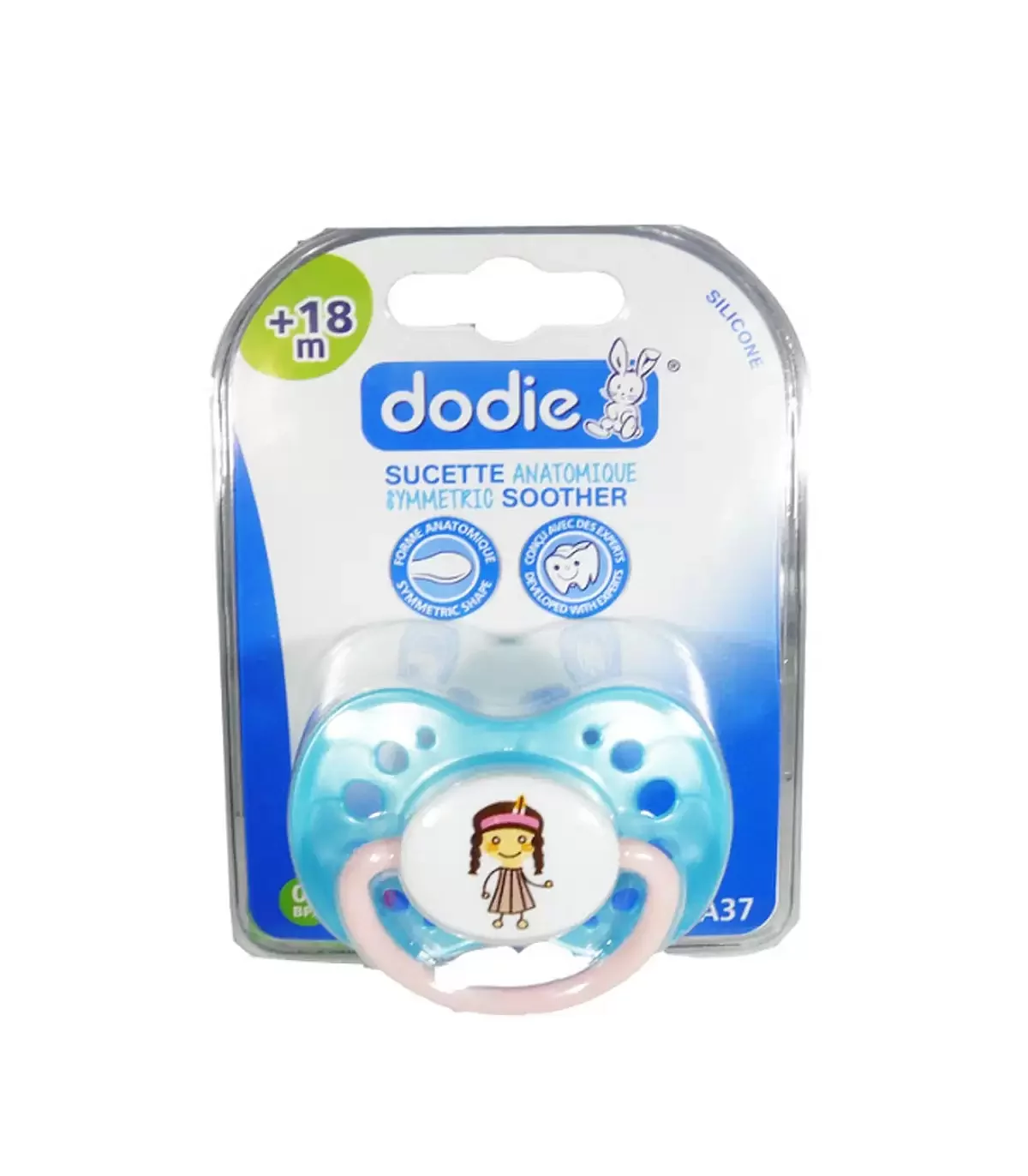 Dodie Sucettes Anatomiques Symetric Soothers +18mois Paris A88 Boite De 2