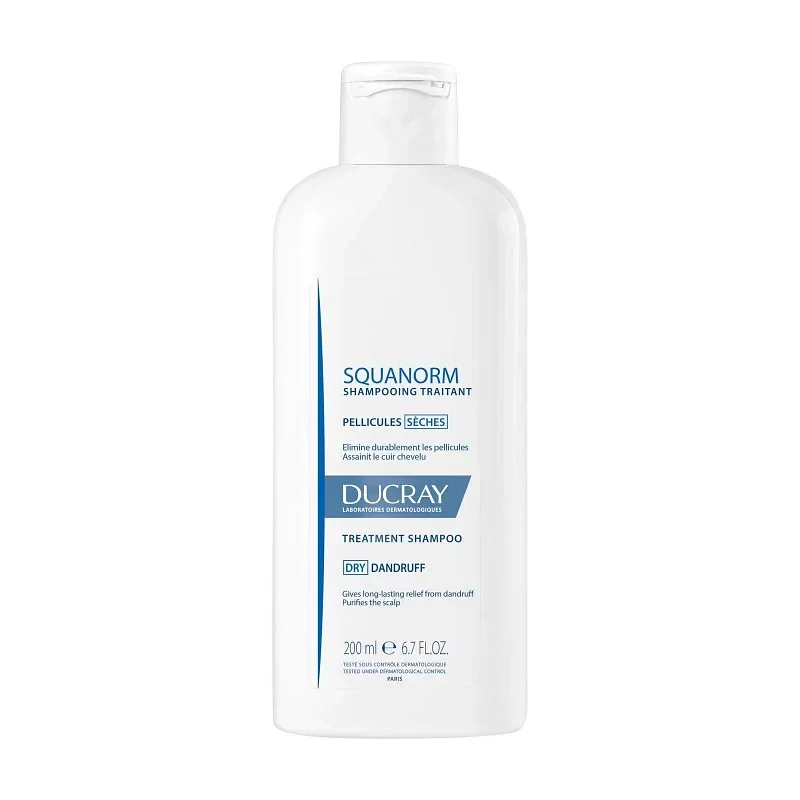 DUCRAY SQUANORM SHAMPOOING TRAITANT ANTI-PELLICULAIRE PELLICULES SECHES 200ML