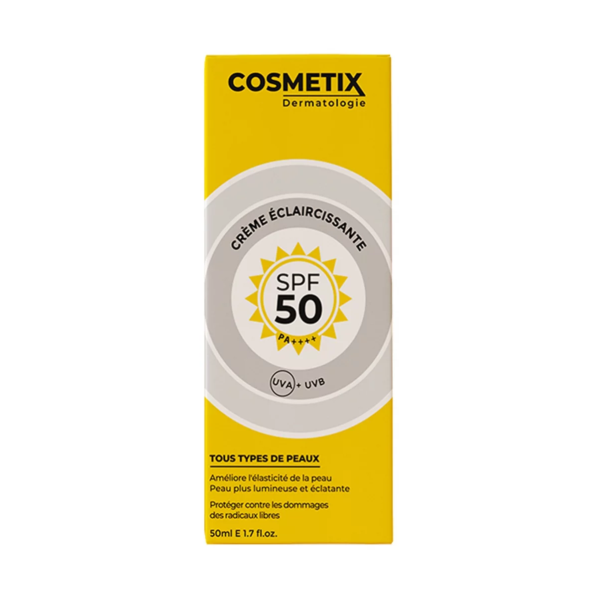 Cosmetix Creme Eclaircissante 2 En 1 Spf50 50ml
