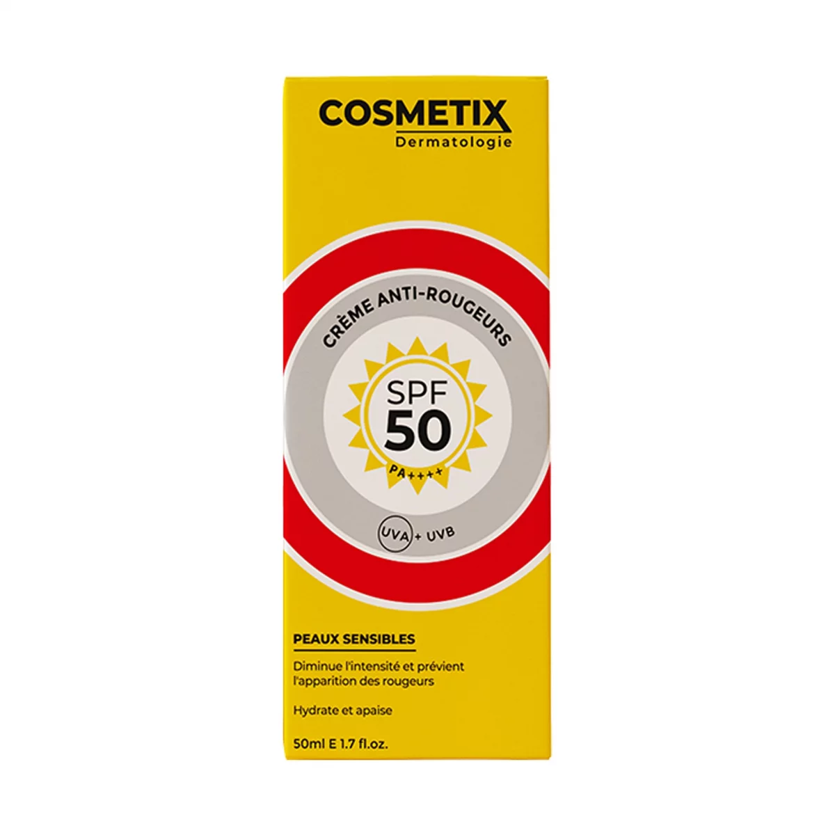 Cosmetix Creme Anti Rougeurs 2 En 1 Spf50 50ml