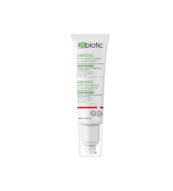 D-biotic Sebiotic Ecran Solaire Matifiant Spf50+ 50ml