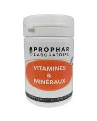 PROPHAR VITAMINES MINERAUX B5OITE DE 50 GELULES 