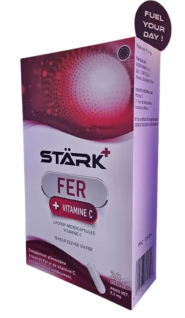 Stark+ Fer + Vitamine C Boite De 30 Gelules