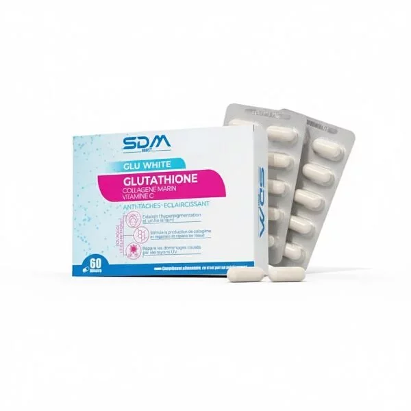 SDM BOOST GLU WHITE GLUTATHIONE BOITE DE 60 GELULES