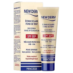 New Derm Ecran Spf50+ Teinte Princesse 50ml