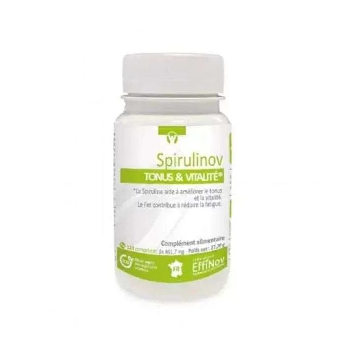 Effinov Nutrition Spirulinov Tonus Et Vitalite Boite De 120 Comprimes