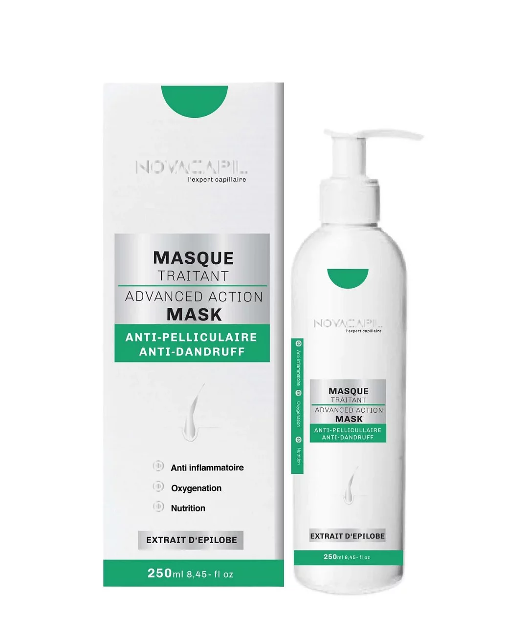 NOVACAPIL MASQUE TRAITANT ANTI-PELLICULAIRE 250ML 