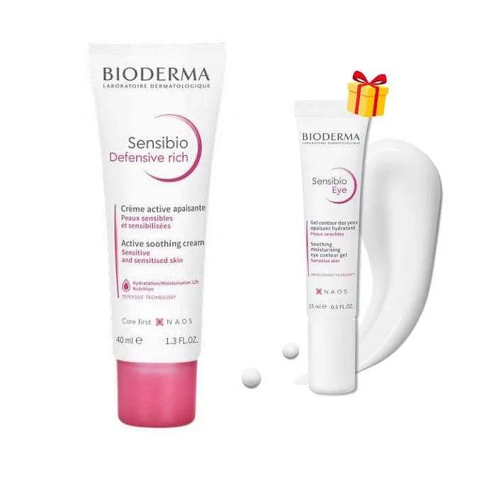 Bioderma Coffret Sensibio Rich 40ml + Sensibio Contour Yeux Offert