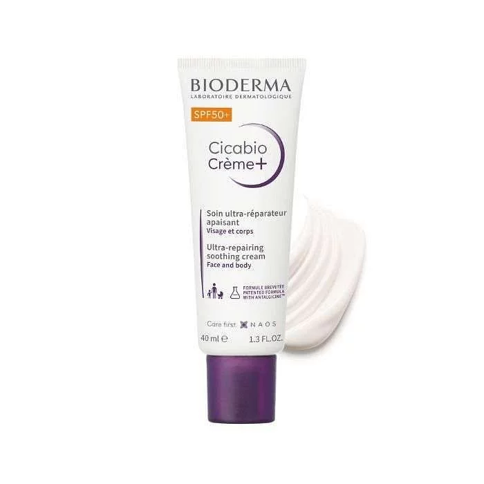 BIODERMA CICABIO CREME+ SPF50+ SOIN ULTRA REPARATEUR APAISANT 40ML