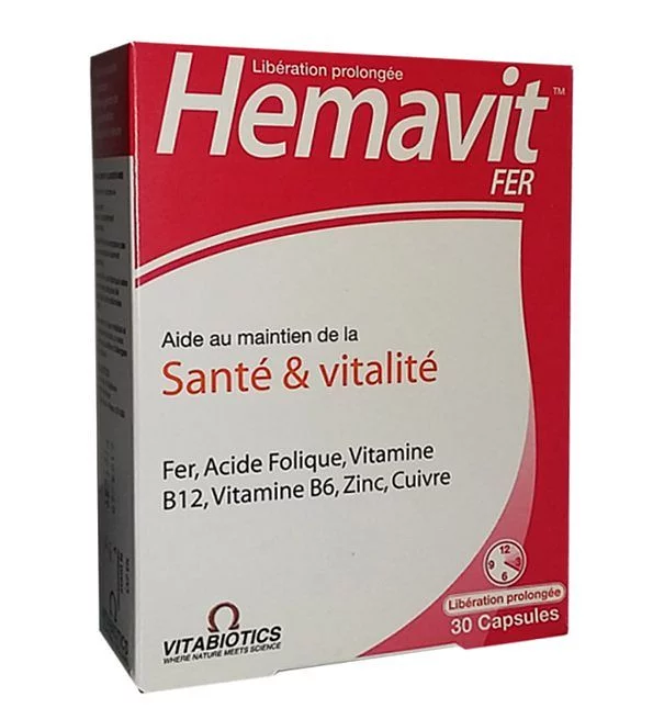 HEMAVIT FER BOITE DE 30 COMPRIMES