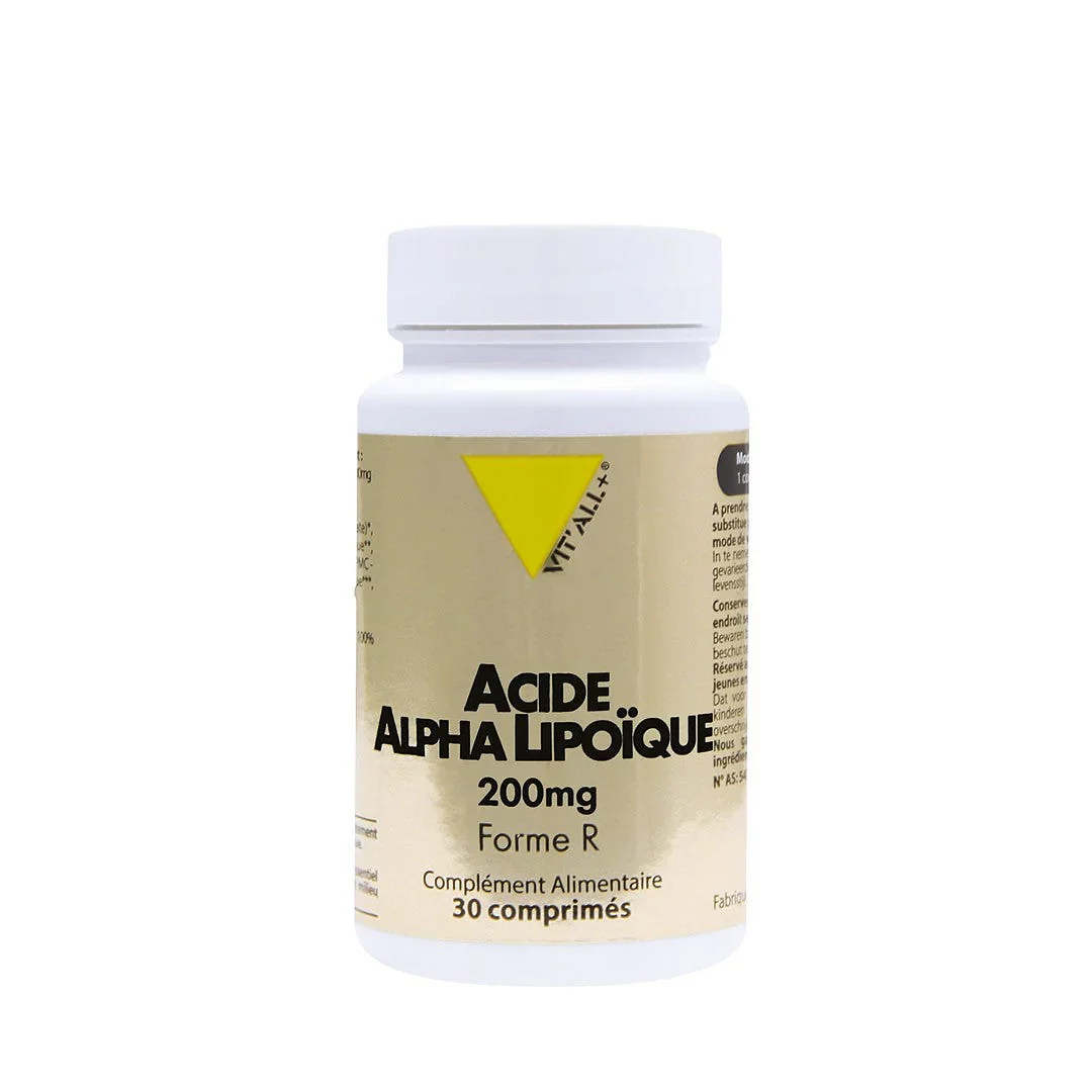 Vitall+ Acide Alpha Lipoique 200mg Boite De 30 Comprimes