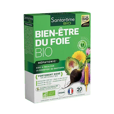 SANTAROME BIO BIEN-ETRE DU FOIE B20 AMPOULES DE 10ML