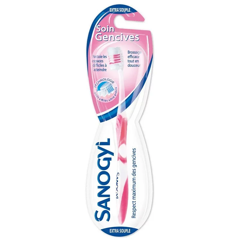 SANOGYL BROSSE A DENTS INTERDENTAIRE MEDIUM ROSE BLEU ET VERT REFERENCE 007180