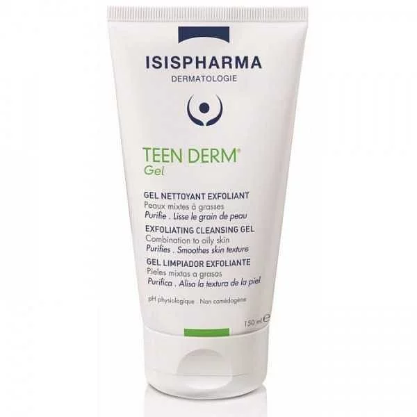 ISISPHARMA TEEN DERM GEL NETTOYANT EXFOLIANT 150ML + 1 OFFERT