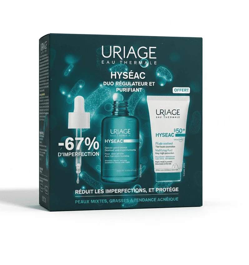 URIAGE COFFRET HYSEAC SERUM 30ML + HYSEAC SPF50 50ML