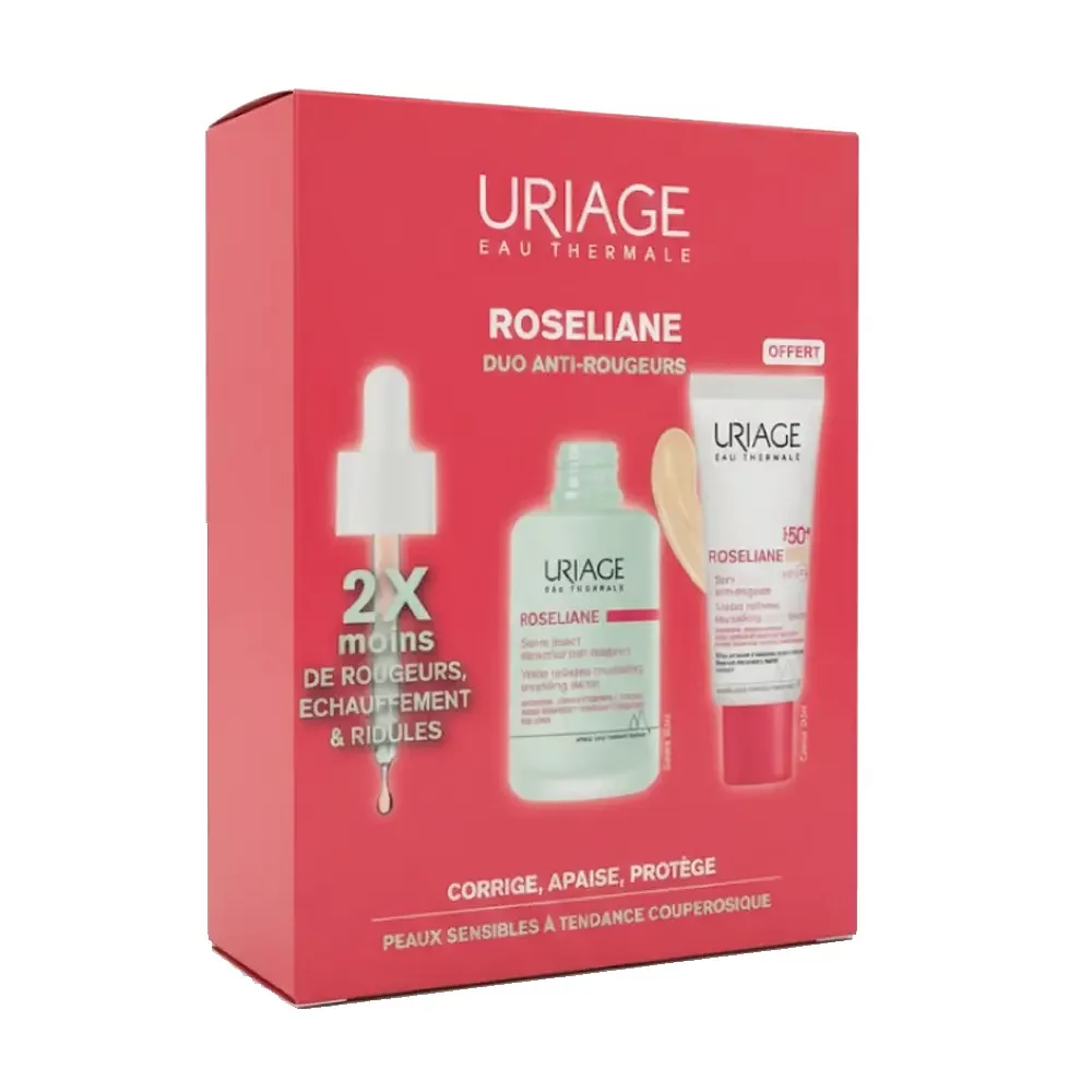 URIAGE COFFRET ROSELIANE SERUM LISSANT 30ML + ROSELIANE CC CREME SPF50 40ML