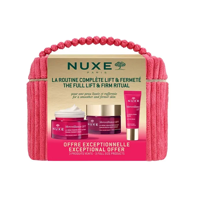 NUXE PACK MERVEILLANCE LIFT LA CREME POUDREE 50ML + MERVEILLANCE LIFT LA CREME CONCENTREE DE NUIT 50ML + CREME LIFTANTE 15ML