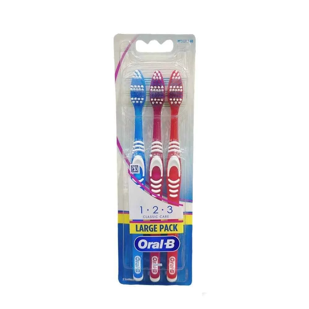 ORAL-B BROSSE A DENTS CLASSIC 2+1