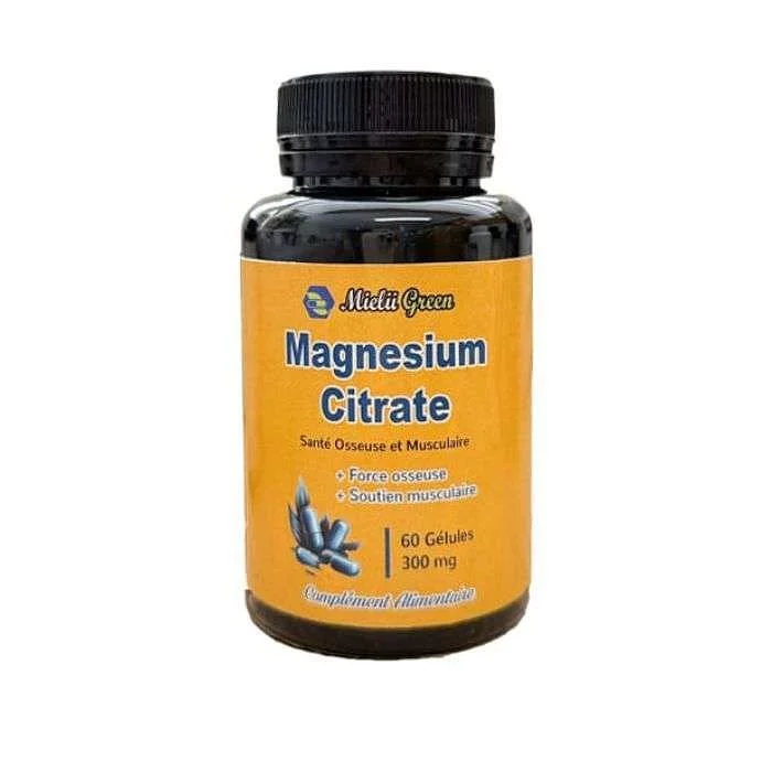 MIELII GREEN MAGNESIUM CITRATE 300MG BOITE DE 60 GELULES