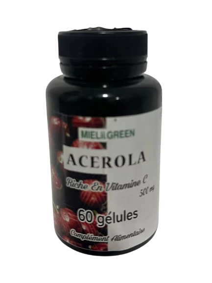 Miellii Green Acerola 500mg Boite De 60 Gelules