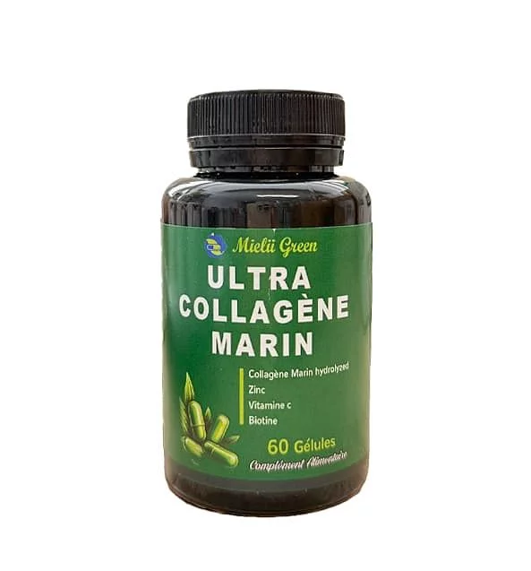 Mielii Green Ultra Collagene Marin Zinc Vitamine C Biotine Boite De 60 Gelules