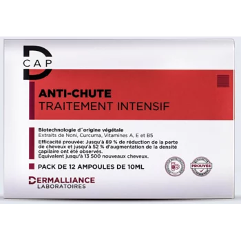 D-CAP AMPOULES TRAITEMENT INTENSIF ANTI-CHUTE 12*10ML