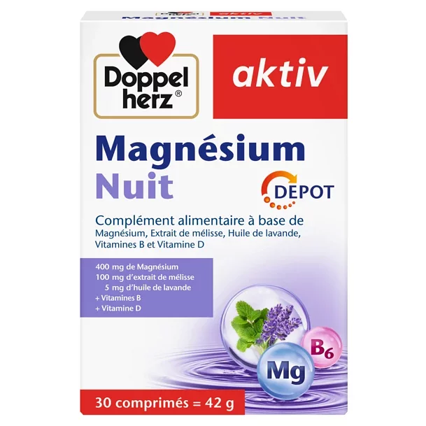 DOPPEL HERZ ACTIV MAGNESIUM NUIT BOITE DE 30 COMPRIMES