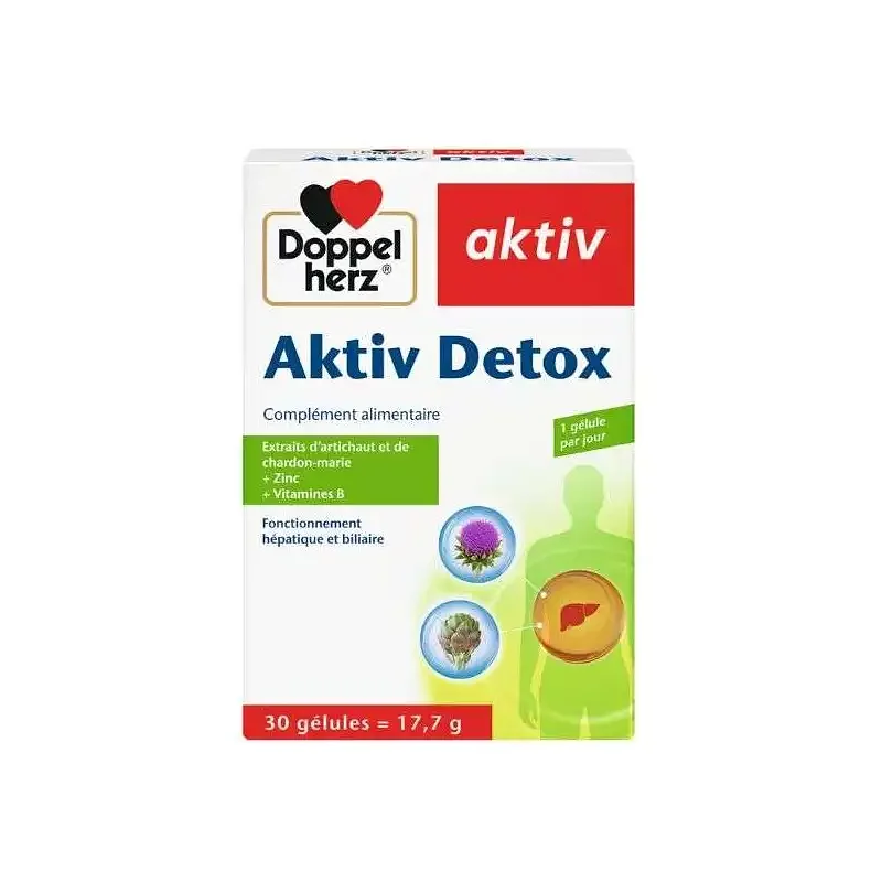 Doppel Herz Aktiv Detox Boite De 30 Gelules