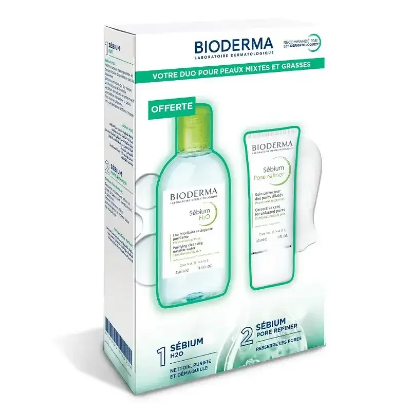 Coffret Pore Refiner 30ml + Sebium H2o 250ml Offert