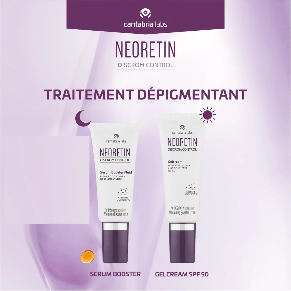 CANTABRIA LABS NEORETIN PACK PROMO SERUM BOOSTER FLUID 30ML + NEORETIN GELCREAM SPF50 40ML