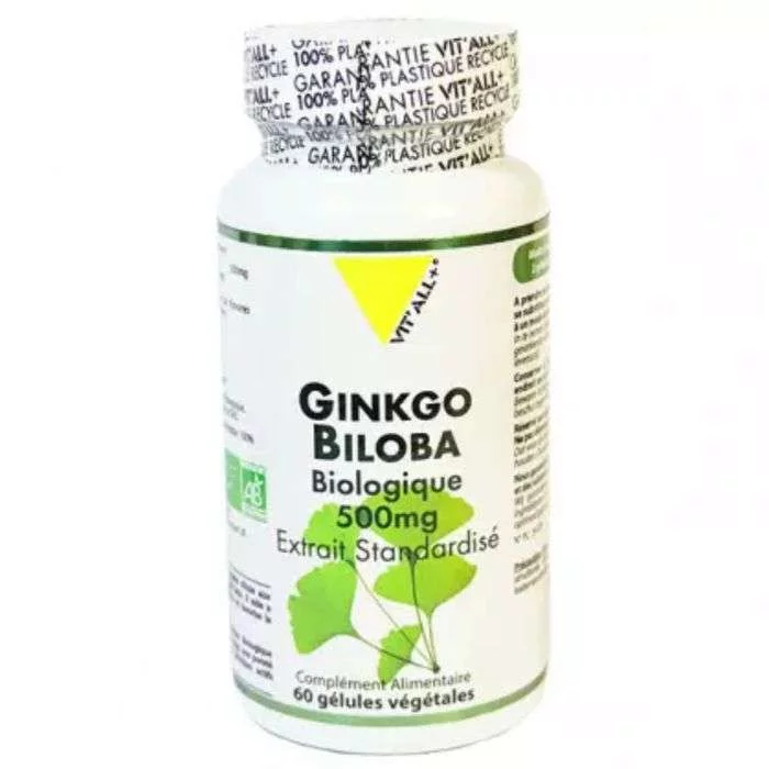 VITALL+ GINKGO BILOBA 500MG BOITE DE 60