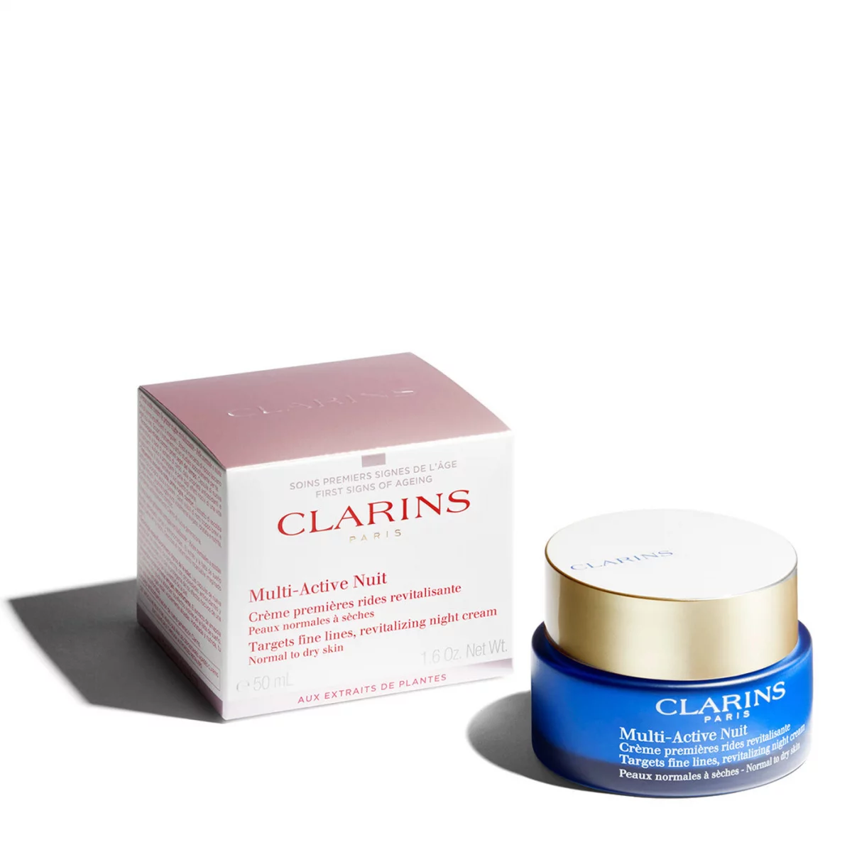CLARINS SOINS PREMIERS SIGNES DE L'AGE MULTI ACTIVE NUIT PEAUX NORMALES A MIXTES 50ML