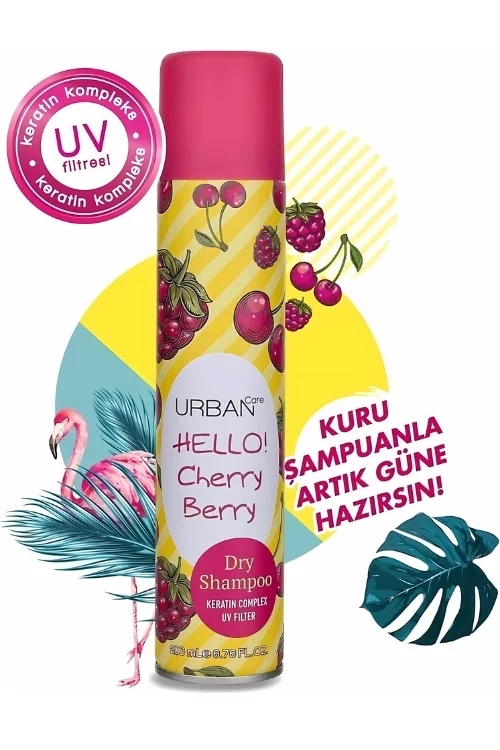 URBAN CARE HELLO CHERRY BERRY DRY SHAMPOOING 200ML