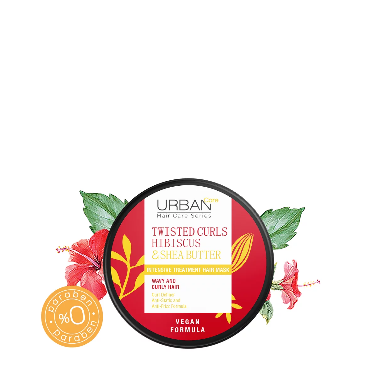 URBAN CARE TWISTED CURLS HIBISCUS SHEA BUTTER MASK 230ML