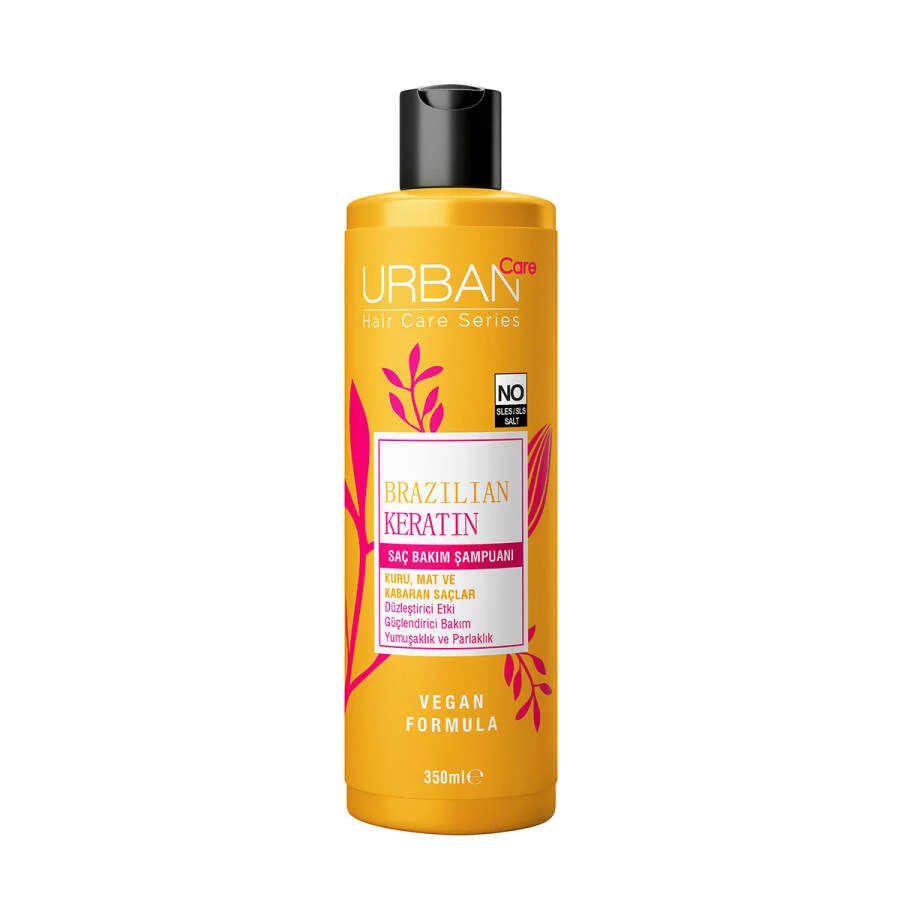 URBAN CARE SHAMPOOING SOIN A LA KERATINE BRESILIENNE 350ML