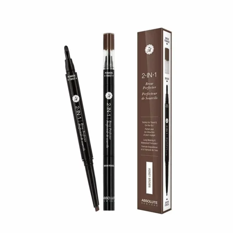 ABSOLUTE NEW YORK 2 IN 1 BROW PERFECTER HONEY BROWN REFERENCE AEBD03