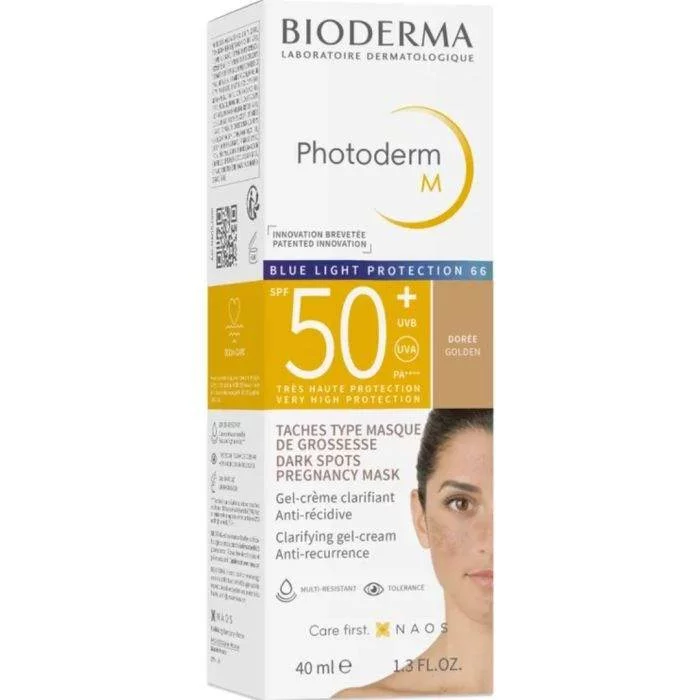 BIODERMA PHOTODERM M SPF50+ CREME TEINTEE PROTECTRICE TEINTE DOREE 40ML