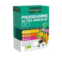 SANTAROME BIO PROGRAMME ULTRA MINCEUR BIO BOITE DE 30 AMPOULES