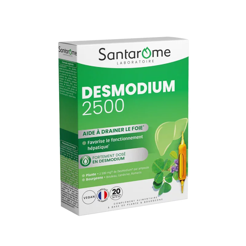SANTAROME PHYTO DESMODIUM 2500 BOITE DE 20 AMPOULES