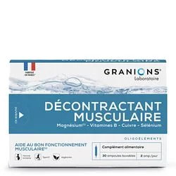 GRANIONS DECONTRACTANT MUSCULAIRE BOITE DE 30 AMPOULES BUVABLES