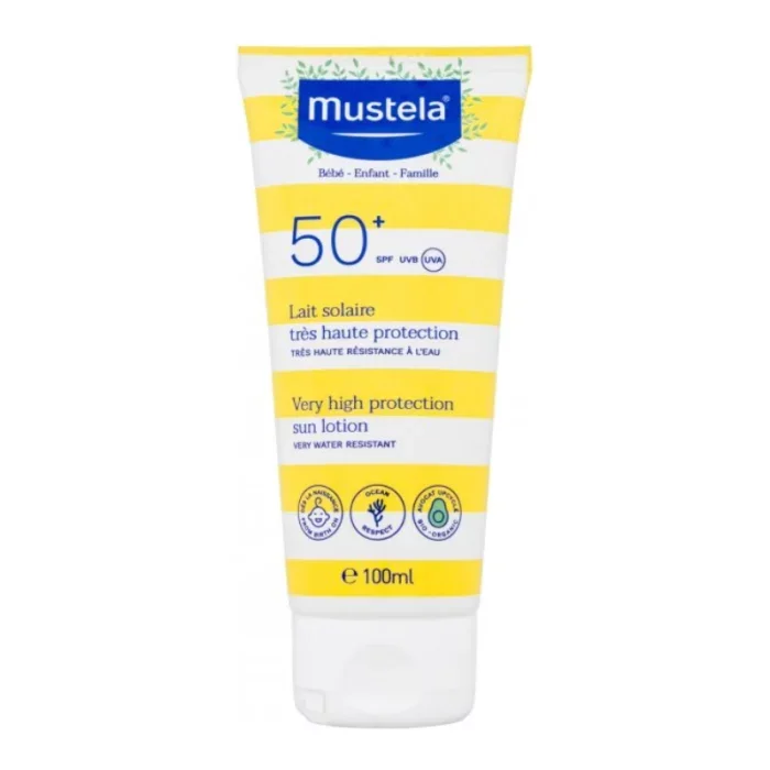 MUSTELA LAIT SOLAIRE TRES HAUTE PROTECTION SPF50+ 100ML
