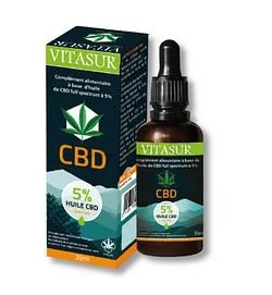 VITASUR CBD GOUTTES 5% 30ML