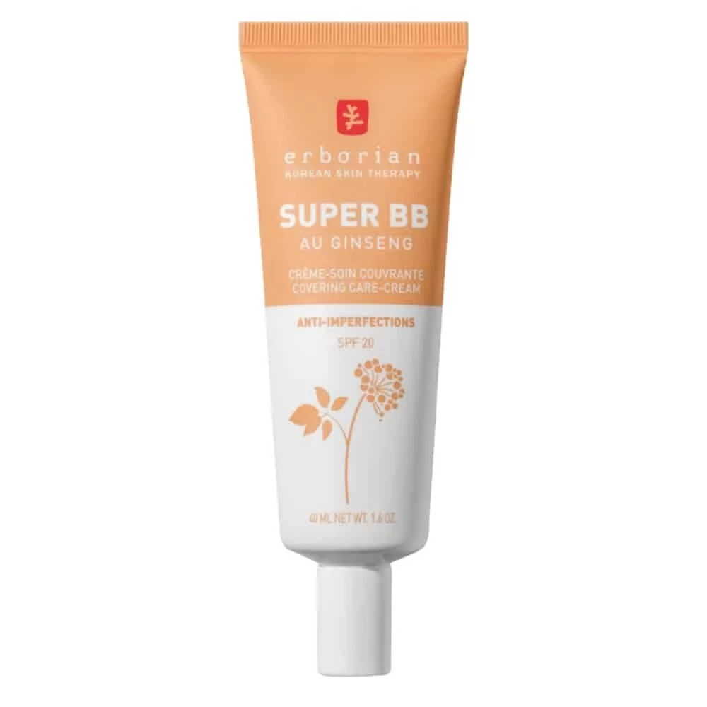 ERBORIAN SUPER BB AU GINSENG CREME SOIN COUVRANTE ANTI-IMPERFECTIONS SPF20 DORE 15ML