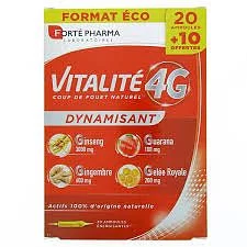 Forte Pharma Vitalite 4g Dynamisant B30 Ampoules + Acerola Produit Offert