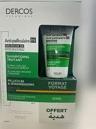 Vichy Dercos Shampooing Anti-pelliculaire + Shampooing Format Voyage Offert 50ml