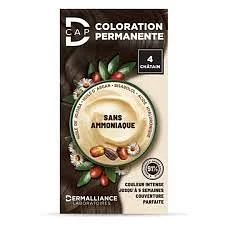 D-cap Coloration Permanente Numero 4 Chatain